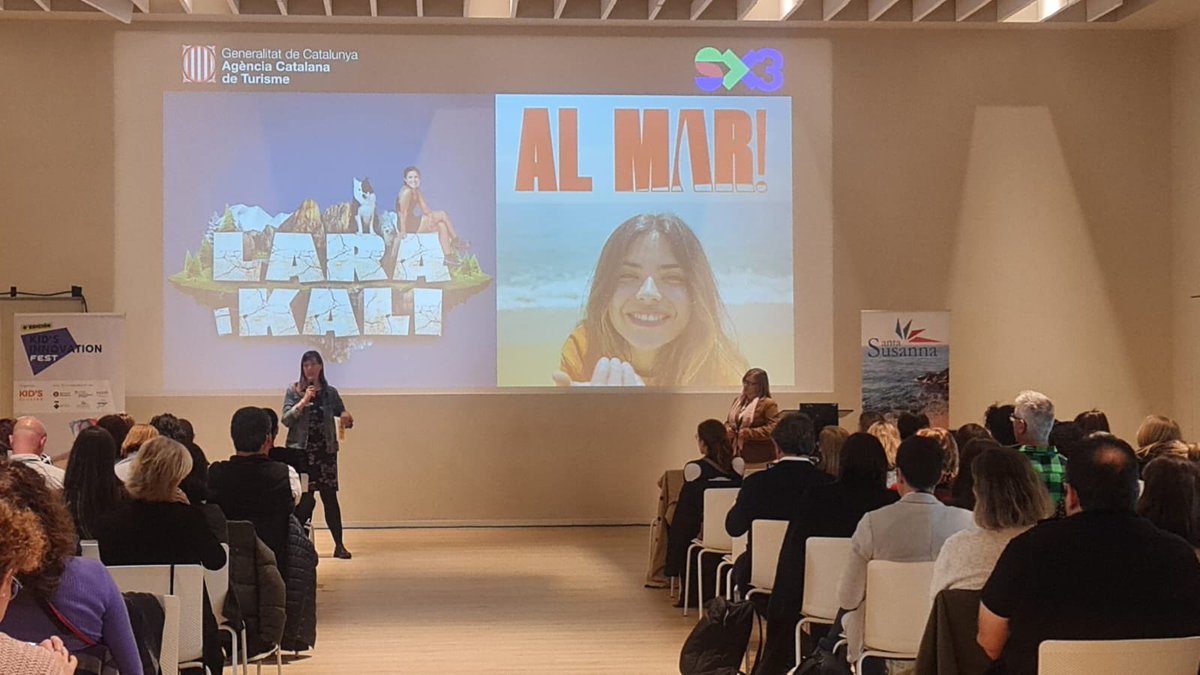 turismecat's tweet photo. 📍Des de @turismecat participem al #KIDSINNOVATIONFEST
📺Presentem els casos d’èxit dels programes Al mar! i Lara i Kali que hem dut a terme amb @SomSX3.
🔝Aposten pel descobriment sostenible del territori en família.
👪També parlem de l'oferta de vacances actives per a famílies. https://t.co/tcZxeyzAkE