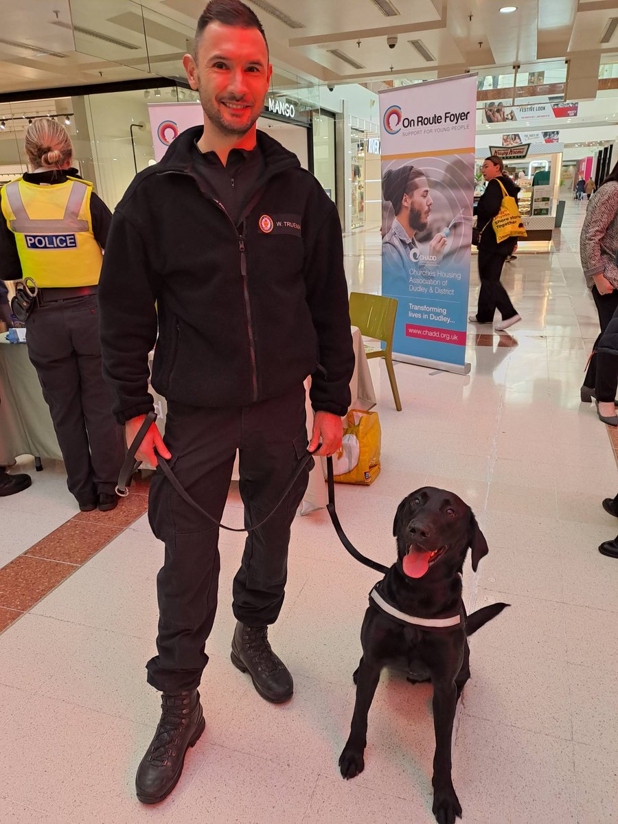 BrierleyHillWMP's tweet photo. Our police pups and puppy fosterers are out in force at Merry Hill shopping centre 🐶

Today they're here to take part in socialisation training and promote our puppy walker scheme 👮‍♂️

Interested in becoming a puppy fosterer? Learn more here 👉https://t.co/zU8F2p065S https://t.co/003WSVc39z