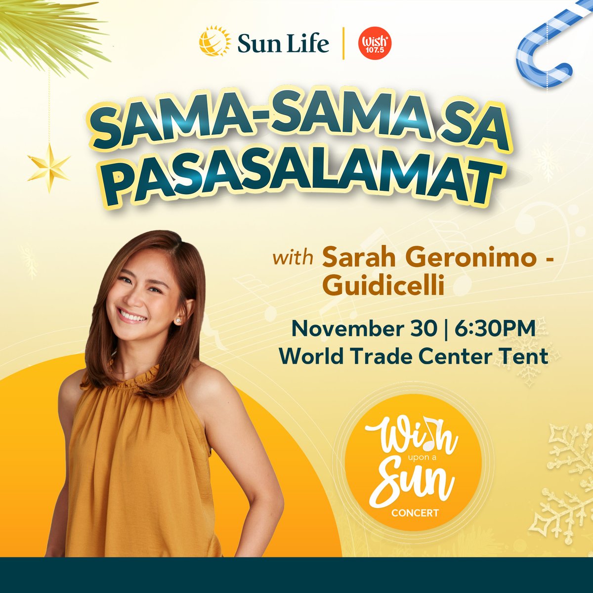 wish1075's tweet photo. Get ready to be stunned by the power vocals of no less than @JustSarahG! 

Asia’s Popstar Royalty is ready to wow the “Wish Upon A Sun: Sama-Sama sa Pasasalamat” crowd!

Catch her on November 30, Thursday, 6:30 p.m., at the World Trade Center Tent, in Pasay City! https://t.co/2XrnLFqLQP