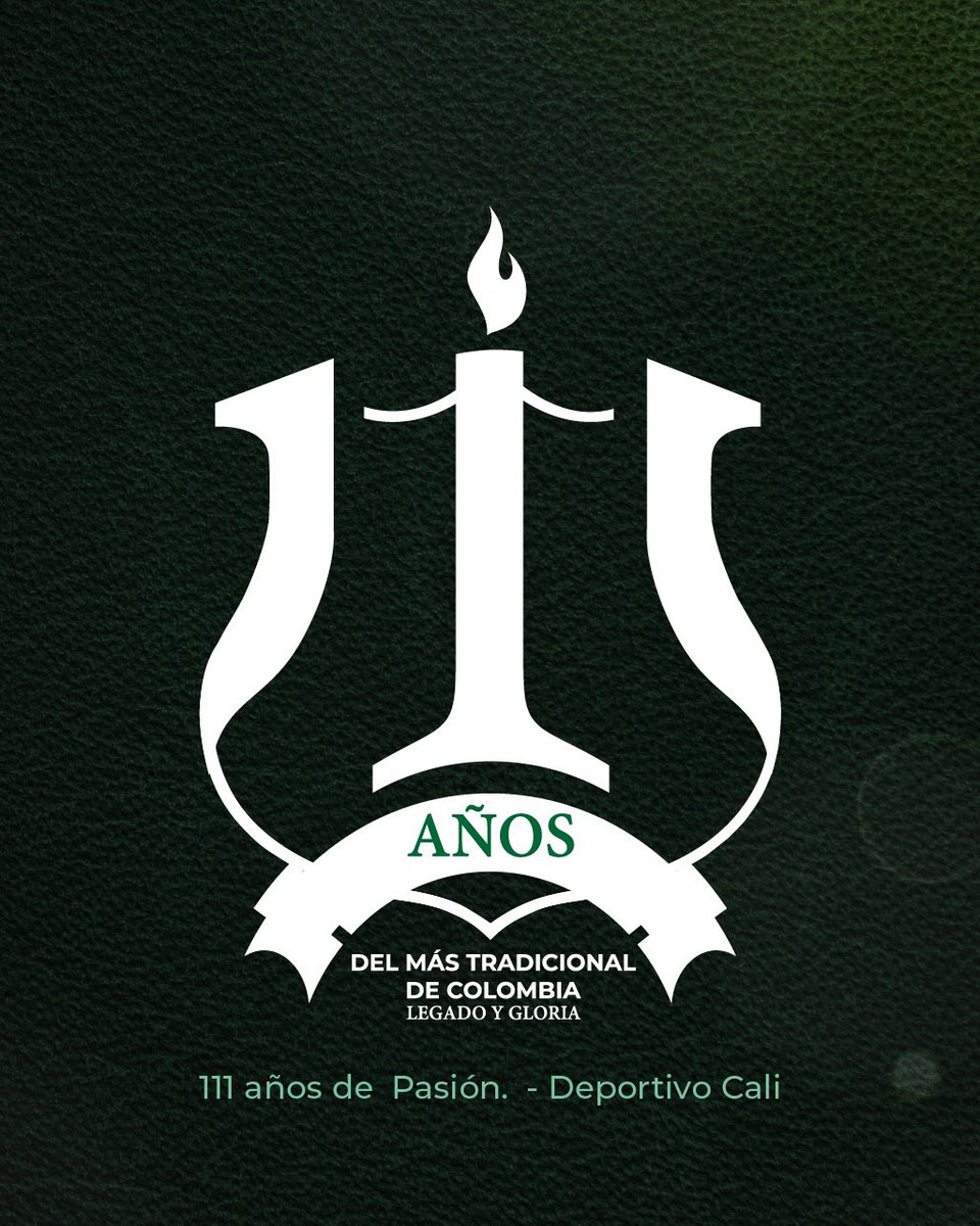 El 23 de noviembre de 1912 empezamos a escribir nuestra historia ✍️ 

Hoy, 111 años después, celebramos con orgullo y honor lo que con virtud y transparencia hemos forjado. 

🇳🇬 ¡𝐅𝐞𝐥𝐢𝐜𝐞𝐬 𝟏𝟏𝟏 𝐚𝐧̃𝐨𝐬, 𝐃𝐞𝐩𝐨𝐫𝐭𝐢𝐯𝐨 𝐪𝐮𝐞𝐫𝐢𝐝𝐨! 🇳🇬

#DeportivoCali111Años