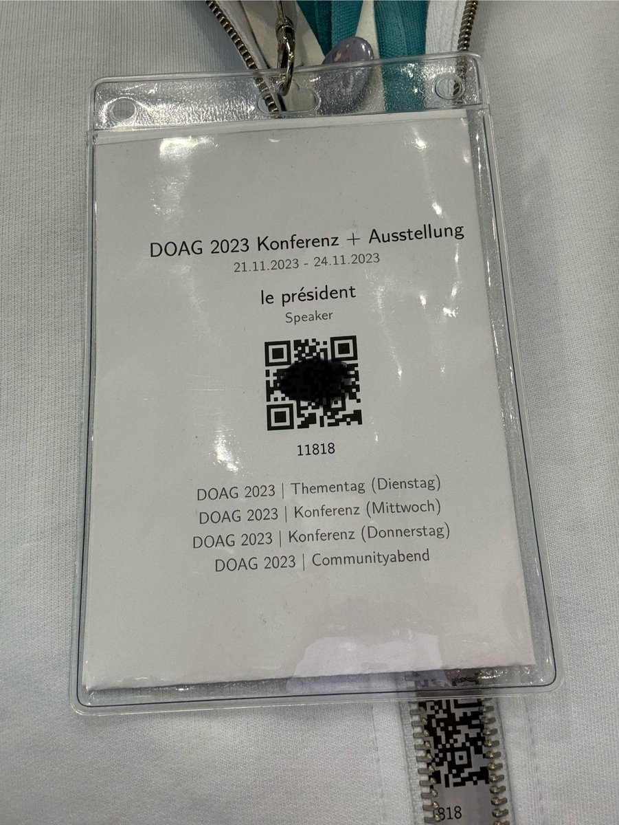 bbroehl's tweet photo. Schon viel Feedback zur #DOAG23 bekommen, gerne mehr 😊 ⁦@DOAGeV⁩ ⁦@dogy_doag⁩ 🥳 https://t.co/oOGQVmEF4p