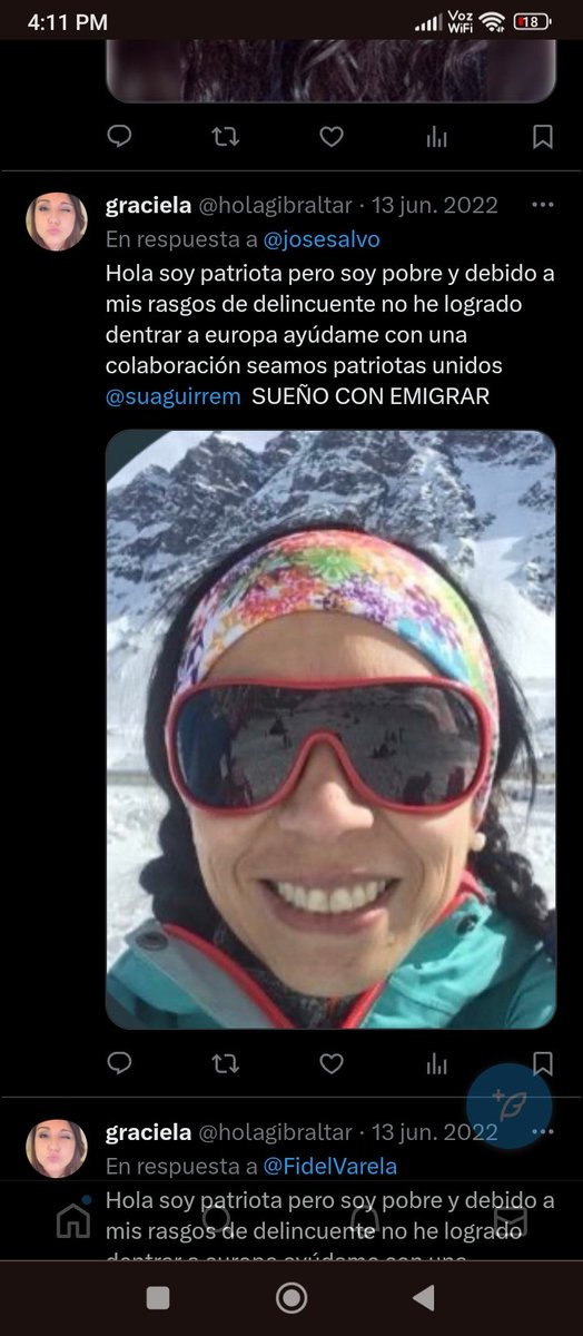 JeannyLambert's tweet photo. @holagibraltar @jeanny_lambert Gente mucho cuidado con este acosador 
Está suplantando mi identidad  utilizando mi foto se lo hace a diferentes mujeres cada semana
Es tan cobarde que me bloqueó pero haré 100 mil cuentas si es necesario 

Les comparto pantalla y les pido reportar

#GranConstanza https://t.co/fUQOXzSrdR