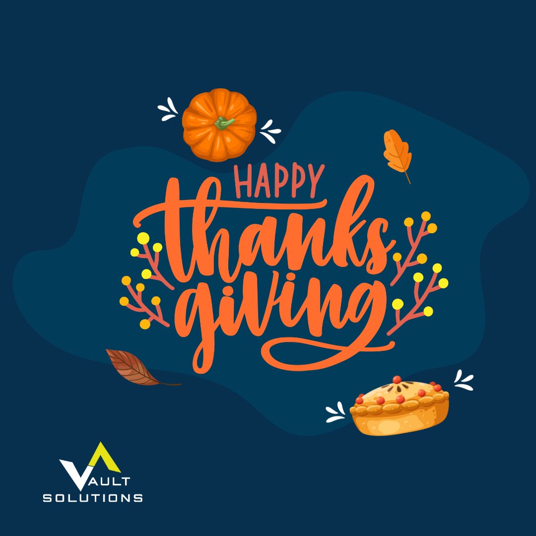 Vault_Solutions's tweet photo. Especially in these challenging times across the globe, we are grateful for our customers, our partners, our employees and their families, and the opportunity to help businesses manage their data worldwide. 

Happy Thanksgiving! https://t.co/mUVFqHLLvm
