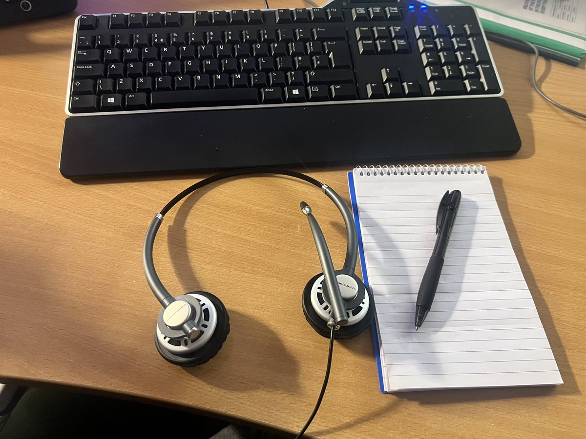 Logged on for another day of telephone triage, trying to direct patients to the most appropriate alternate healthcare provider if suitable. <a href="/nwamb_Cumbria/">NWAS Cumbria</a> <a href="/NWAmbulance/">North West Ambulance Service</a>