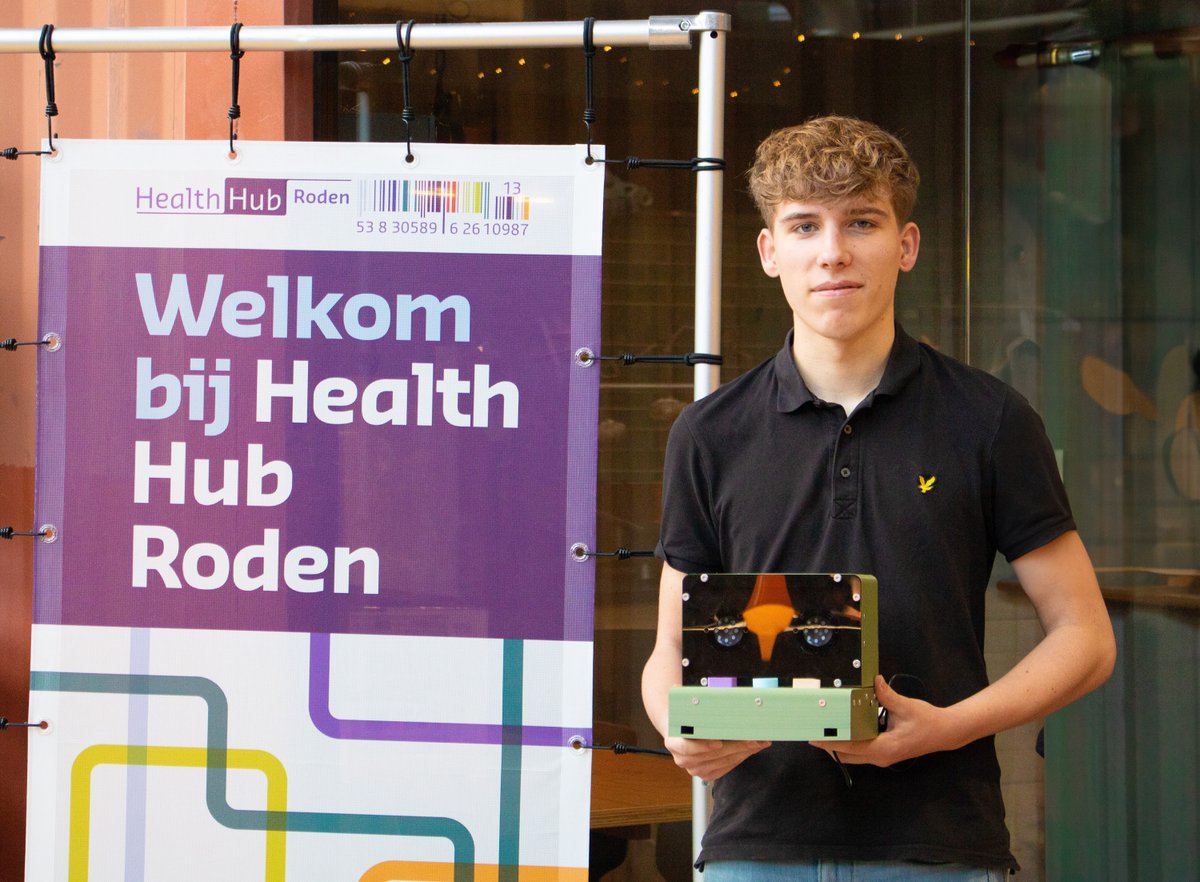 Onze student Stephen Wouda werkte tijdens zijn stage mee aan het innovatie zorgproduct de Juke Box voor een bewoonster van <a href="/dezijlen/">De Zijlen</a>. Dit product, ontwikkeld door <a href="/Healthhub_Roden/">Health Hub Roden</a>, is genomineerd voor de (V&amp;VN) Digitale Zorg Prijs venvn.nl/afdelingen/ver…