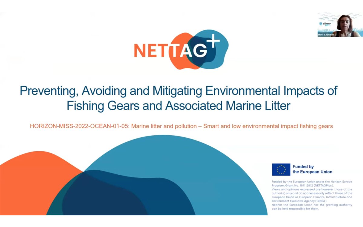 NETTAG+ (@nettagproject) on Twitter photo Our co-coordinator <a href="/calmeida_ciimar/">Marisa Almeida</a> presented the #NETTAG+ project at the Ocean Best Practices Workshop addressing the UN Ocean Decade Challenge 1 'Understanding and combating marine pollution'.
🌊 Watch here: youtube.com/watch?v=43nePg…
#OceanDecade #HorizonEU #MissionOcean Our co-coordinator <a href="/calmeida_ciimar/">Marisa Almeida</a> presented the #NETTAG+ project at the Ocean Best Practices Workshop addressing the UN Ocean Decade Challenge 1 'Understanding and combating marine pollution'.
🌊 Watch here: youtube.com/watch?v=43nePg…
#OceanDecade #HorizonEU #MissionOcean