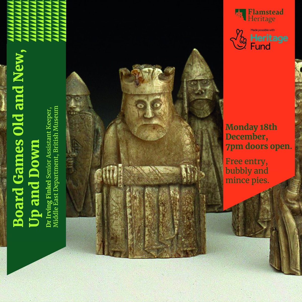 Did you know that the oldest board game was invented thousands of years ago?  Now's your chance to hear from the man who managed to decipher its rules Dr Irving Finkel will be at St Leonard's Church in Flamstead Monday 18th Dec. Interested? @stalbansboardgames