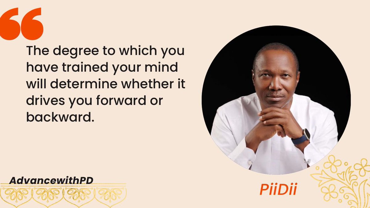 AdvancewithPd's tweet photo. How well have you trained your mind?
#AdvancewithPd https://t.co/YnEmjX8TS4