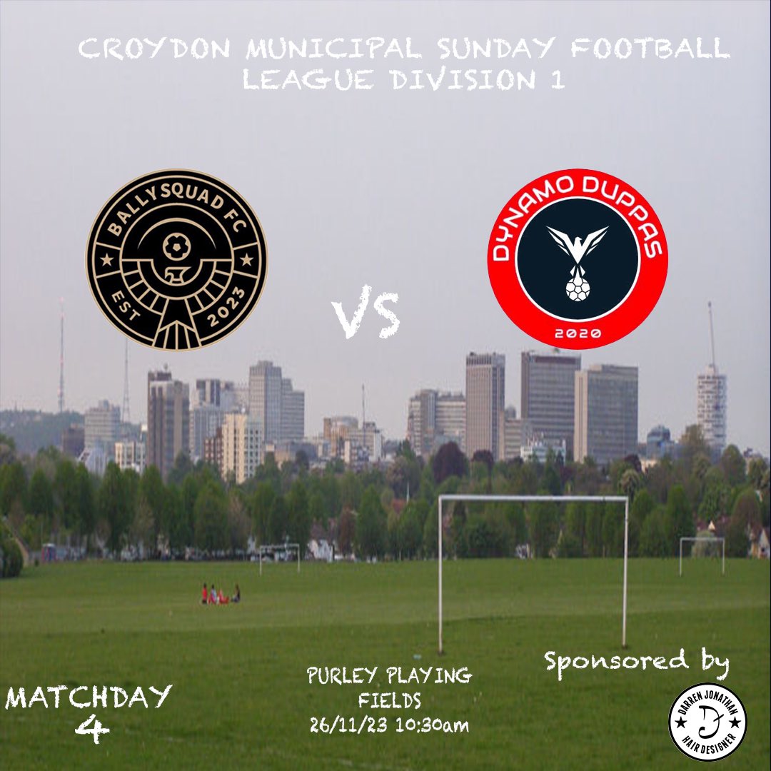 **MATCHDAY 4** 

Can’t wait to get back into action against <a href="/DynamoD/">Dynamo Duppas</a> after a week off, will be a tough game but no doubt will be a great game ‼️‼️

#croydon #football #MatchDay #grassrootsfootball #Matchoftheday 
<a href="/CMSFL_/">CMSFL</a> @SELKGrassroots