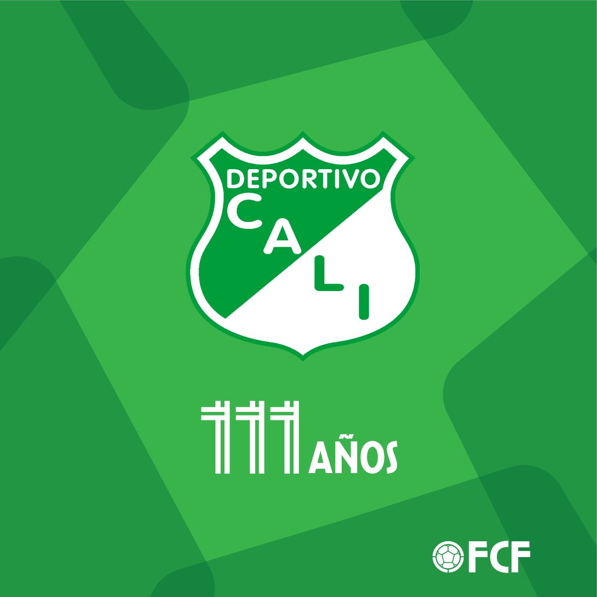 FCFSeleccionCol's tweet photo. ¡Feliz aniversario #️⃣1️⃣1️⃣1️⃣ al @AsoDeporCali !

👏👏👏👏👏 https://t.co/mRBndglj4n