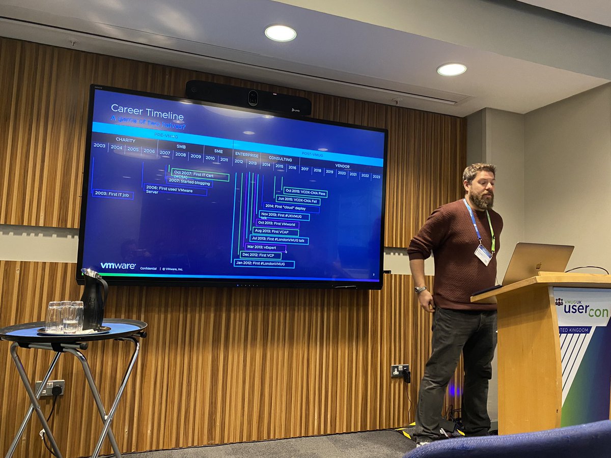 vhojan's tweet image. Impressive career timeline, especially learning how @MyVMUG impacted @sammcgeown’s career so much! This is what VMUG is all about!
#UKVMUG @UKVMUG