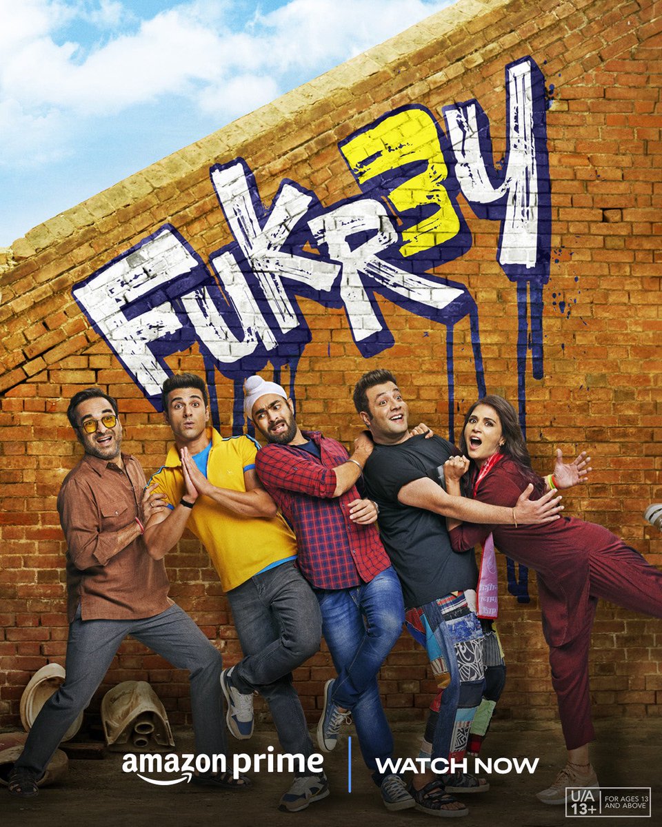 Aagayi #Fukrey3 on @primevideoin ❤️ Join the Fukras for another round of adventure,mischief and endless laughter💫 #Fukrey3OnPrime @PulkitSamrat @OyeManjot @TripathiiPankaj @RichaChadha @MrigLamba @excelmovies @ritesh_sid @FarOutAkhtar @vipulhappy #AmalenduChaudhary @j10Kassim…