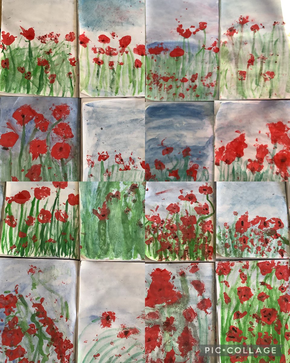 I know we’re a bit late (ooops) but I couldn’t not share our amazing Remembrance Day art work. I am blown away! We used a range of tools, including natural objects, to support our artistic flow as well as 2 different types of paint. #year1art #remembranceday2023