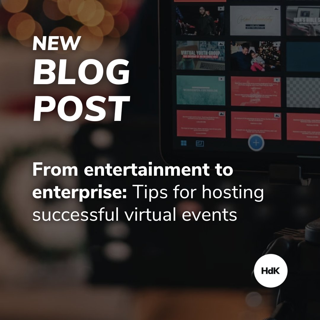 From company webinars to video game concerts, how can your organisation maximise the use of virtual events in today's arts marketing landscape?💡 Click here for HdK's top tips and tricks for virtual event hosting: wearehdk.com/blog/from-ente… #BlogPost #DigitalMarketing