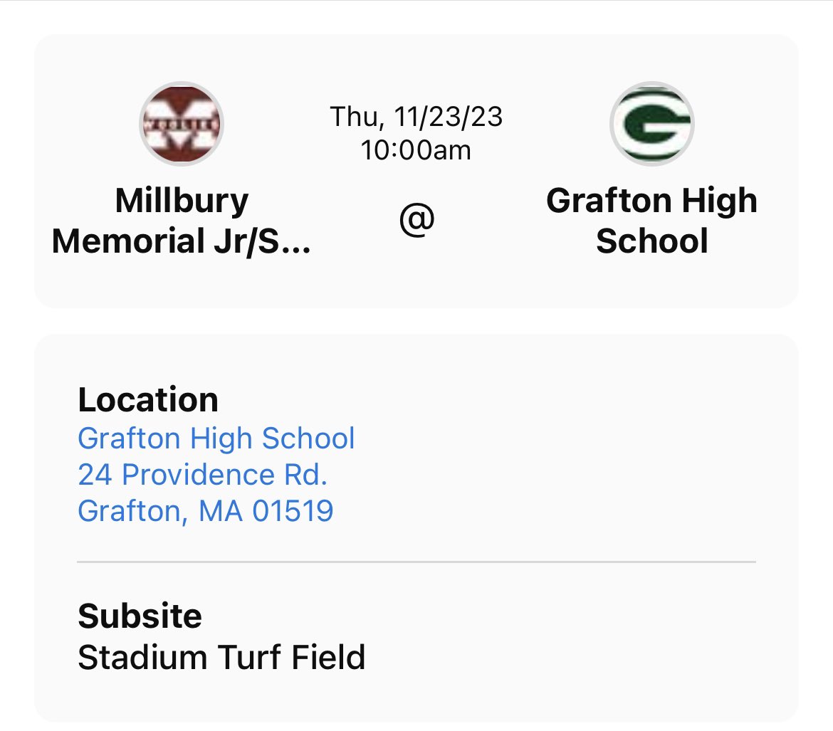 Millbury Football tweet media