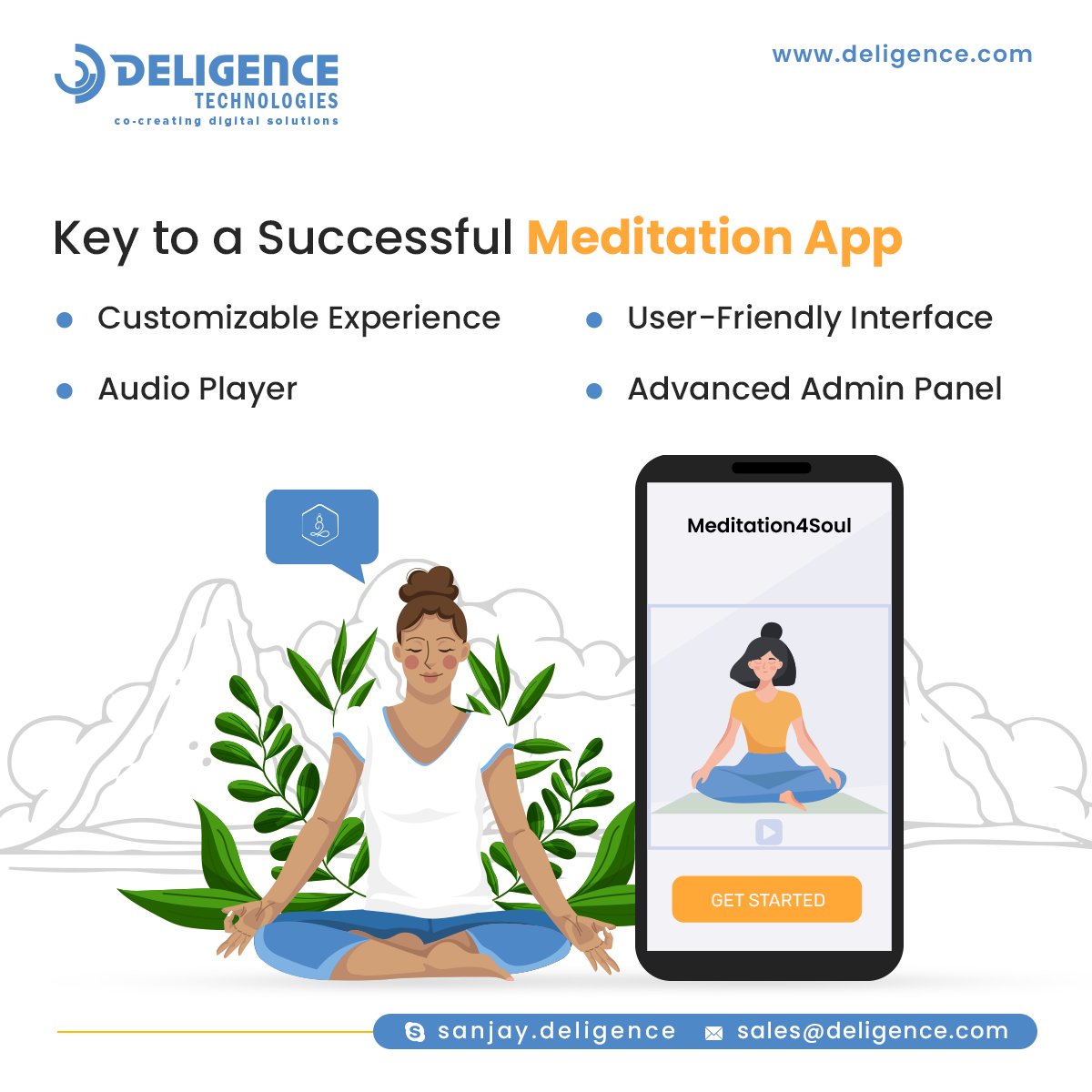 DeligenceTech's tweet image. Experience the ease of use with a meditation app designed for intuitive navigation and seamless operation
➤ To read more, click on the link: bit.ly/45xbrEg
bit.ly/3QdCD6k
#meditationappdevelopment, #meditationapp #meditation4soul, #appdevelopment #deligence