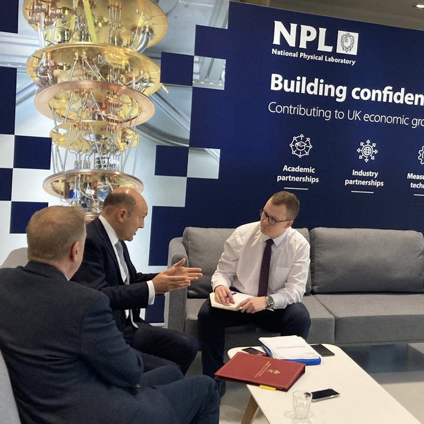 griffitha's tweet photo. It is also why my first visit as Science Minister is to @NPL – it is facilities like this that will help the UK become a true leader in Quantum and unlock new industries. https://t.co/X1H2JZiuu6