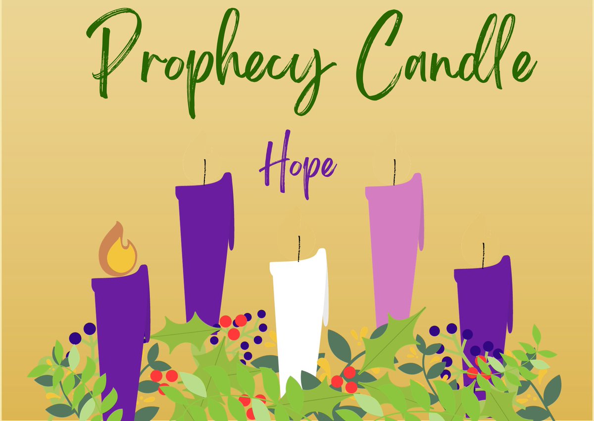 Today is the First Sunday of Advent! As we enter this new liturgical season, we reflect upon all the promises that God made in the Old Testament that were fulfilled by Jesus' birth. This week we are reminded of the hope that Jesus brings to each and every one of us.