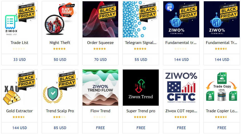 ZiwoxGlobal's tweet photo. BEST PRICES, EVER
Don't miss this opportunity.

🎉Up to 70% Off Expert Advisors &amp; More! 🎉

🚀MQL4 &amp; MQL5 tools https://t.co/2DKJJG19OU
🚀 Ziwox Terminal
https://t.co/vIbRkUuzZi
🚀 VIP Signals
https://t.co/dI7Zn1yJUV

#Ziwox #BlackFriday #BestExpertadvisor #BestForexTools https://t.co/763M6Qh1w5