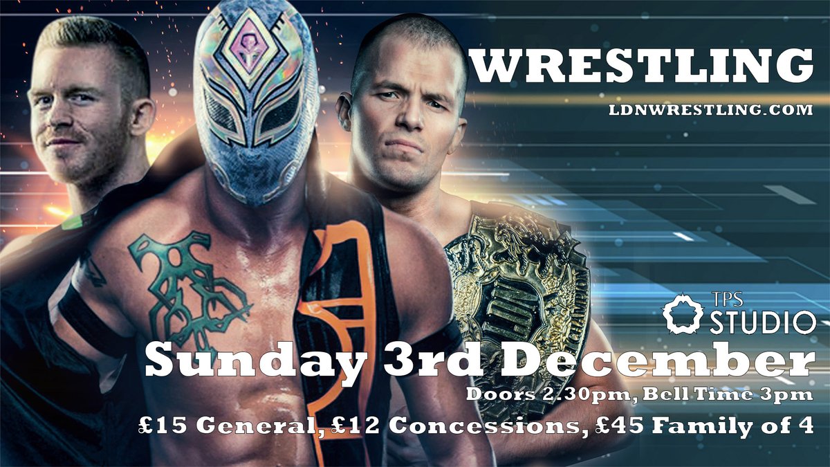 LDN Wrestling are coming to The Studio on Sunday 3rd December! Get your tickets now! @ldnwrestling ticketsource.co.uk/thestudiotps/l…