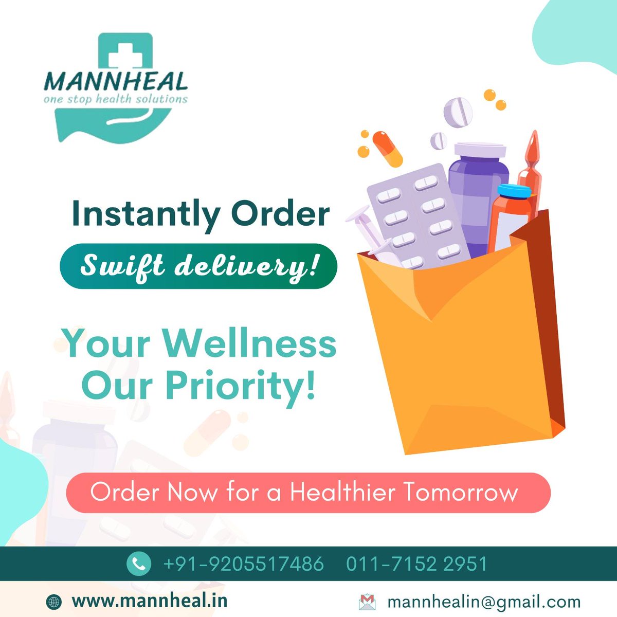 ManHeal's tweet photo. Instantly order Swift delivery!
For more info
🌐 https://t.co/O4MSFi4JTI
Call ☎️@ 9205517486
📧 mannhealin@gmail.com

#Mannheal #healthcare #SwiftDelivery #Logistics #HealthcareDelivery #Wellness #HealthcareLogistics #SwiftService #HealthierTomorrow #OrderNow #DeliveryServices https://t.co/8wBj1IHcmv