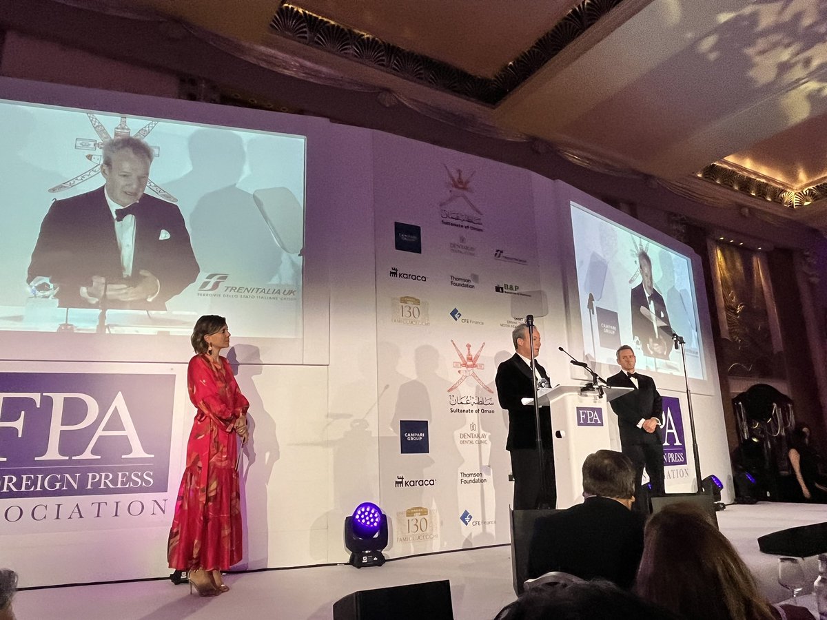 Eloditeur's tweet photo. It was an honour to be the chair of the jury for the #FPAAwards23 and meet Queen Camilla who delivered a powerful speech on women who are journalists and how women are impacted by conflicts.Thank you @FPALondon @RoyalFamily for this fabulous opportunity! Photos by @elliottfranks https://t.co/TcTtIo1UIf