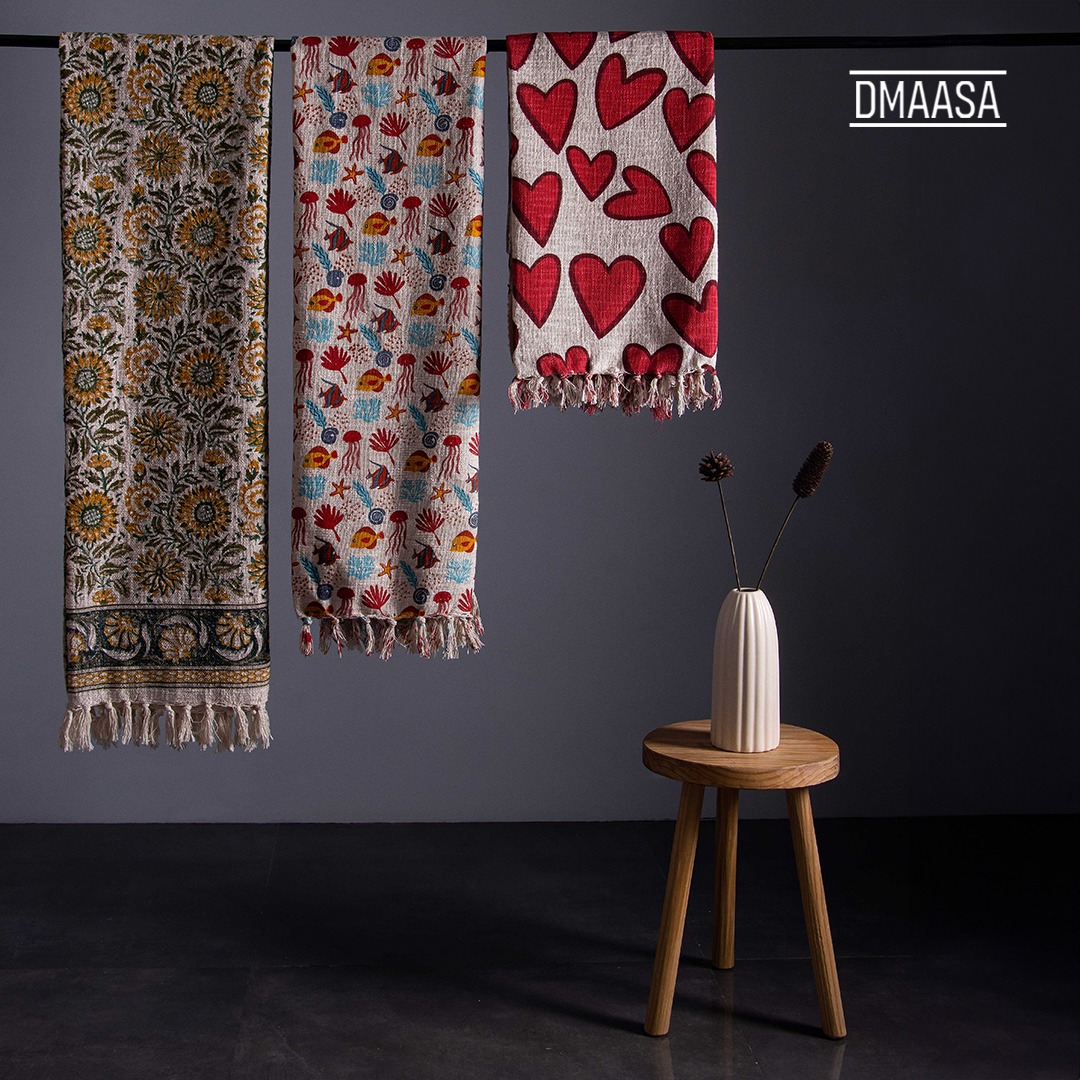 As life's unexpected twists and turns continue to amaze us, we're also bringing a plethora of unexpected throw collections your way. 
#dmaasain #dmaasa #dmaasaprints #throws #handblockprints #softcotton #cottonthrows #handcrafted #shoponline