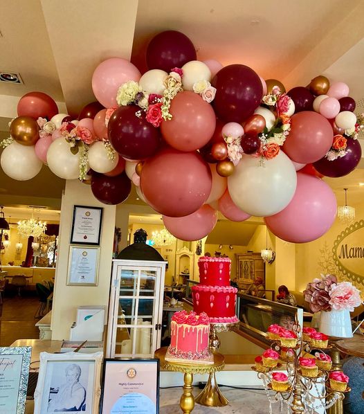 Wonderful balloon decor for local businesses. #Harrogate partyfeverltd.co.uk