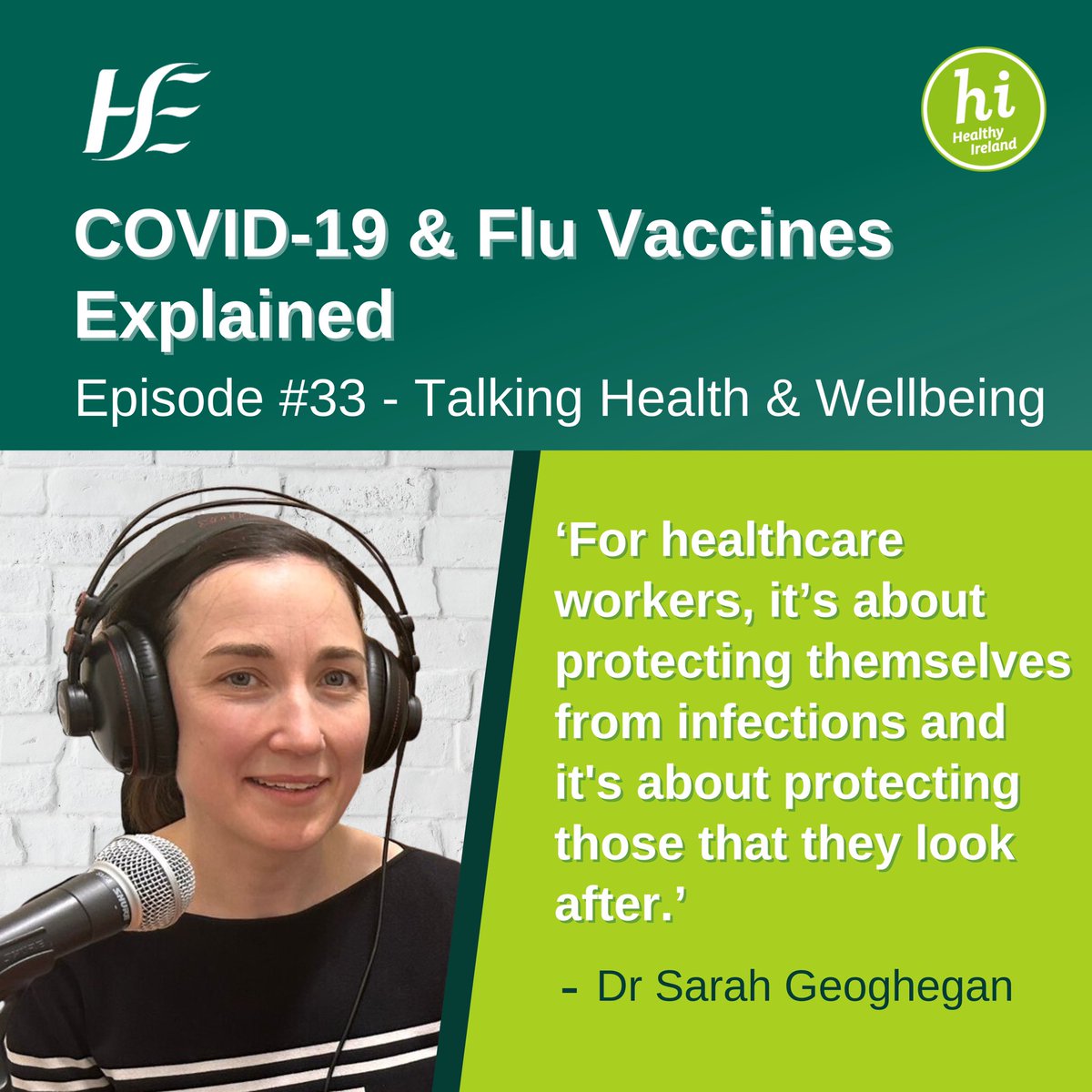 Listen to @HsehealthW  #Podcast explaining the COVID-19 and #Flu vaccines. Very useful and topical at this time of year when sickness and viruses circulating. Listen wherever you access podcasts or on our YouTube channel: youtu.be/2ds17L6Bq84?si… #TalkingHealthandWellbeing