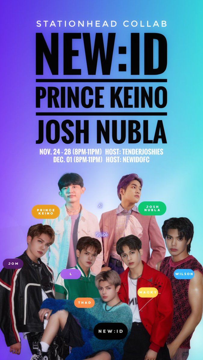 NEWIDStream's tweet photo. Deja Vu sa Di Inaakalang pagsasama ng Ex-DC?  Halina't maki-Indak sa mga tugtugin hatid ng @TenderJoshieOfc , @TeamRoyalsOFC at @newidofc!

Part 1
📆Nov. 24 &amp; 28
⌚8PM-11PM
HOST: @TenderJoshieOfc

Part 2
📆Dec. 01
⌚8PM-11PM
HOST: @newidstationhead

#New_ID #JoshN #PrinceKeino https://t.co/lOwbrtdNSD