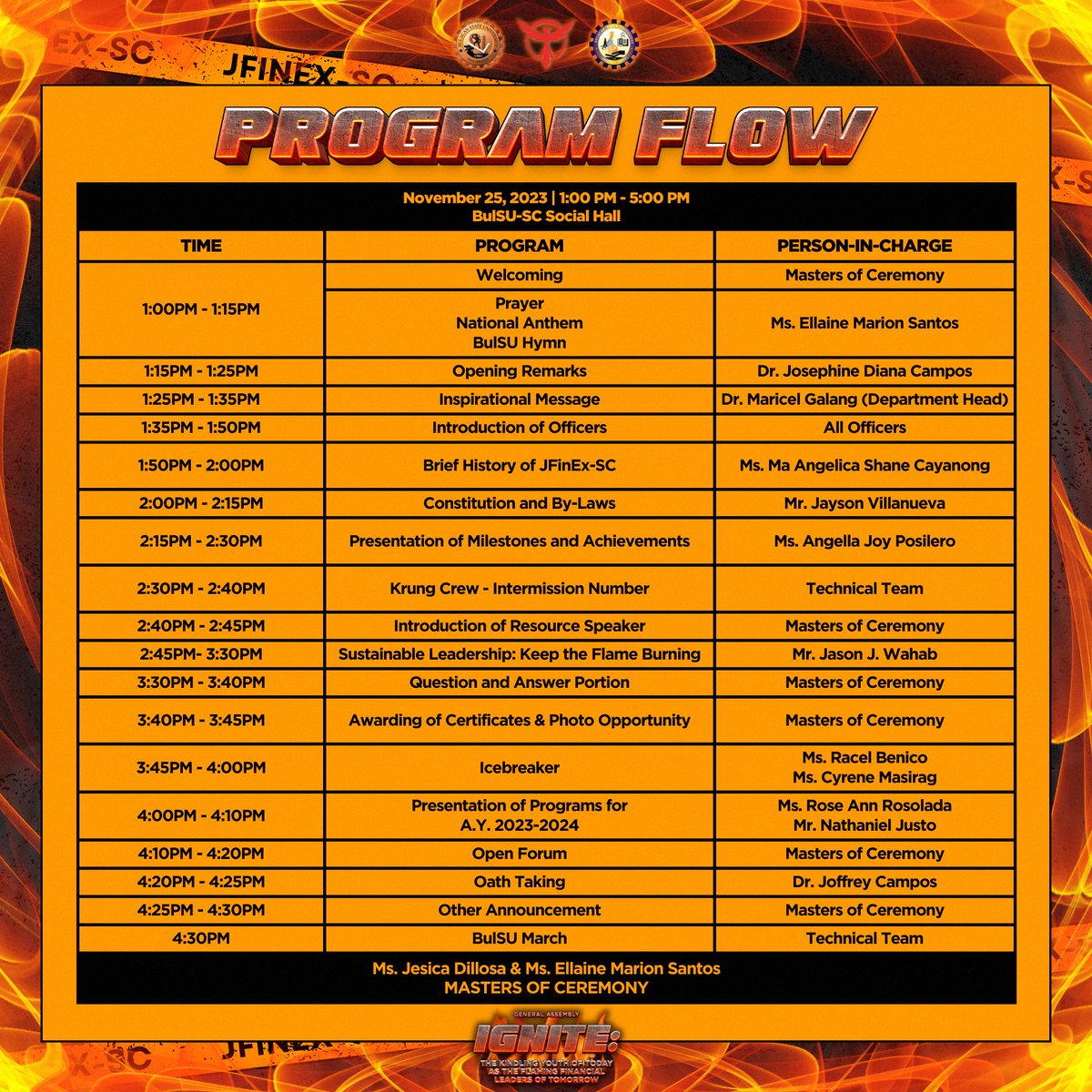 junior_chapter's tweet image. Take a look at our program flow 🎉🔥

Check the full post here: bit.ly/3sP0LUc

#GenAssembly2023
#ProgramFlow
#JFINEXSC
#ToExcelIsOurGreatestDuty