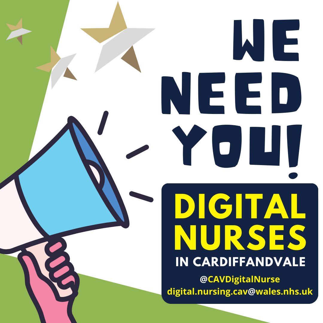 📣Nurses & HCSWs needed to get involved with digital transformation in @CV_UHB.  Share far and wide, get in touch today for more information.

#HealthcareInnovation #DigitalHealth #Paperless @DHCWales @AylwardRebecca @Jas_Roberts10 @Cardiothoraci14 @cavcw @TOCV12 #iamMCB @jem890