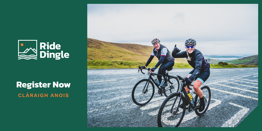 Registration for Ride Dingle 2023 is NOW OPEN! 
Register here: eventmaster.ie/event/9qvqHw5H… 
We recommend you act fast as this event usually sells out! 

#ridedingle #cyclerace #cycling #dinglepeninsula #dingle #kerry #cyclelife #cycletribe #challengeyourself #getfit #zeroemissions