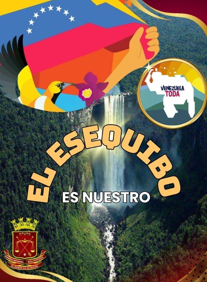 AHeydely's tweet photo. Por nuestro Esequibo ☀️🏞️, este #03D recordándole que es nuestro territorio por derecho, histórico, geográfico y jurídico.
.. El Sol de Venezuela Nace en el ESEQUIBO https://t.co/zpl8WOEZl8