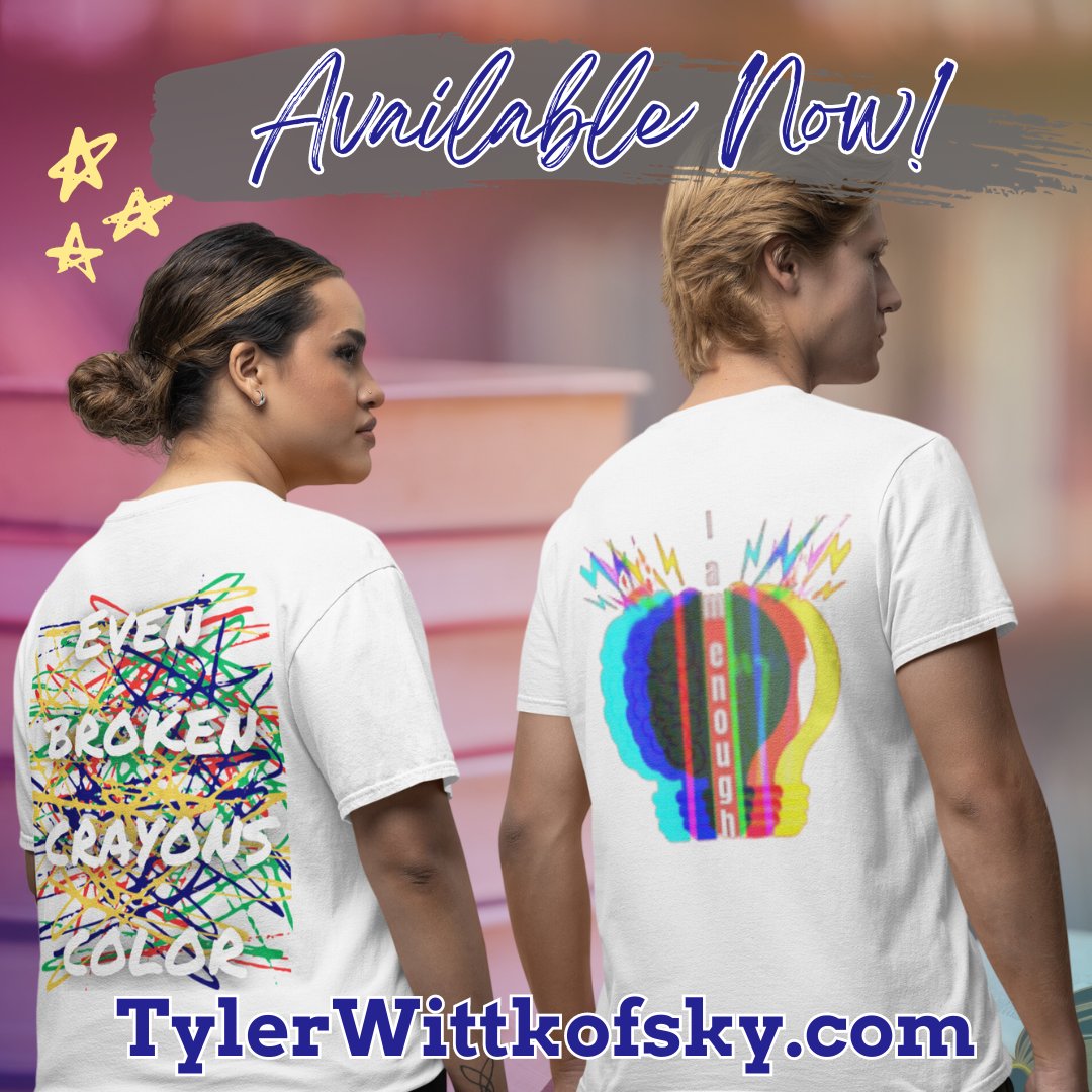 TylerWittkofsky's tweet photo. Elevate your style at Tyler Wittkofsky! 📚✒️ Explore unique bookish, writing, mental health, reading, and travel merch. Dress sharp, express your passions! Shop now: https://t.co/3noOT5LwhU #FashionWithPurpose #BookishStyle #WriteInStyle https://t.co/6ab6Uuk7VG