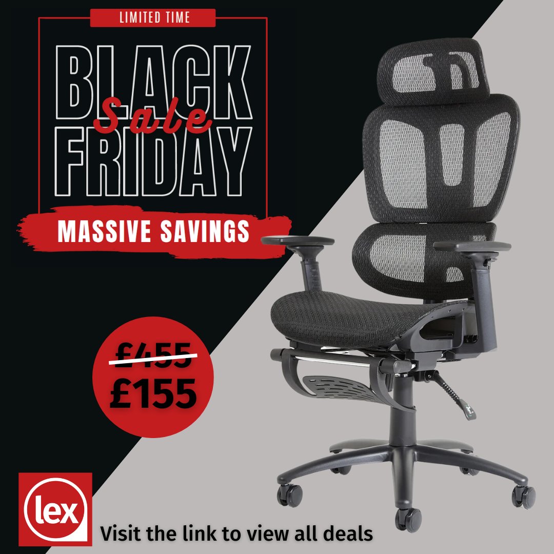 Save over 70% with our Black Friday chair sale!

If you're looking to upgrade your office chair, now is the time.  We have some incredible discounts on the most stylish and comfortable seating.

☁️☁️ Feel like you are sitting on cloud nine with Horizon, reduced from £455 to £155!