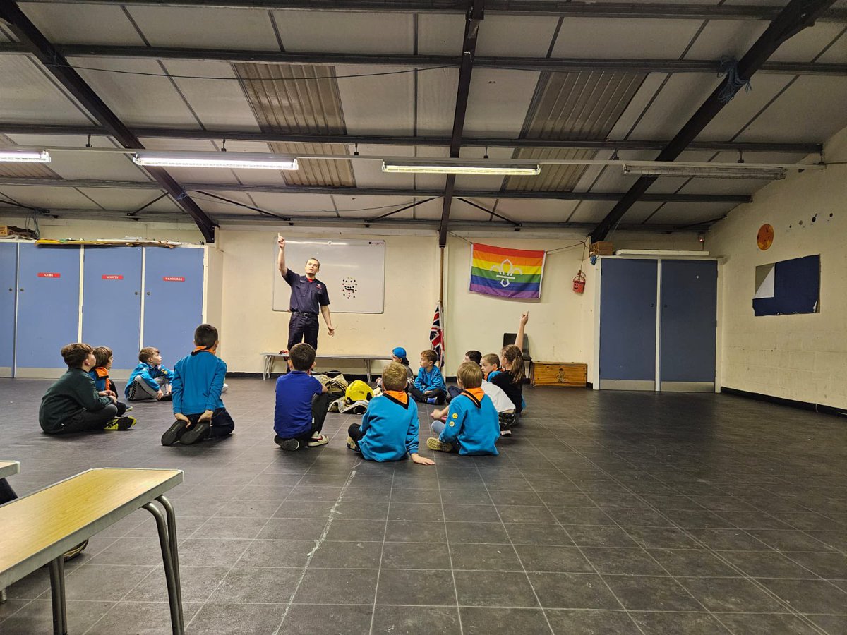 Fantastic fire safety session last night with our local beavers group. Thank you for being so engaging and inquisitive, you were a pleasure. #NotJustFires #community #educationiskey