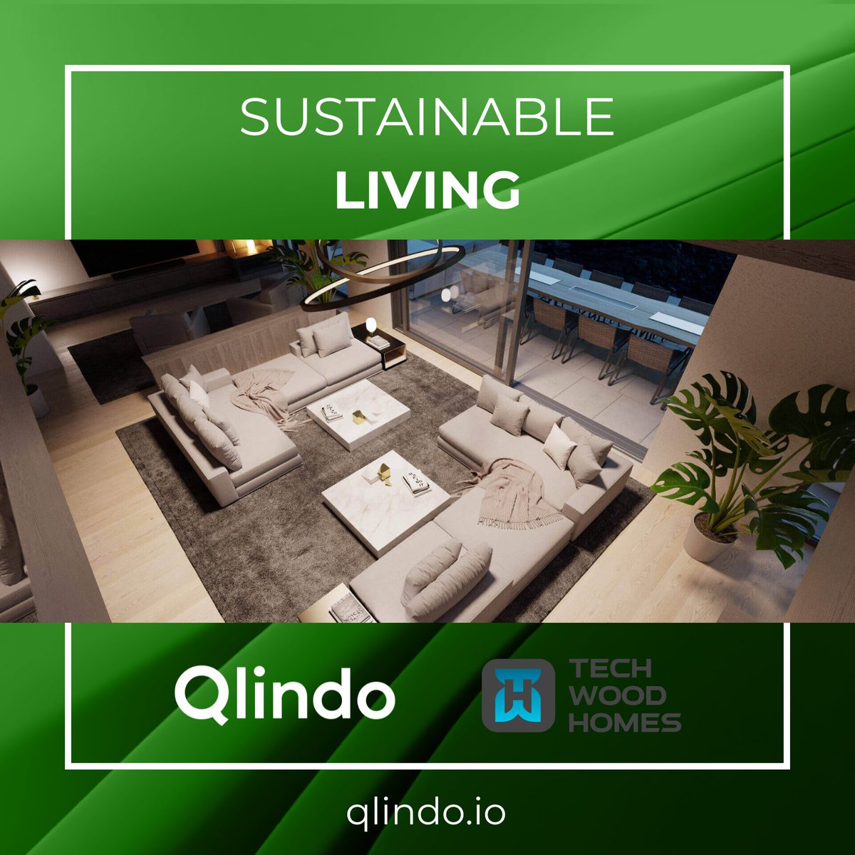 🌱 Building a Sustainable Future, one block at a time - Qlindo 💚 In collaboration with TECHWOODHOMES🏡