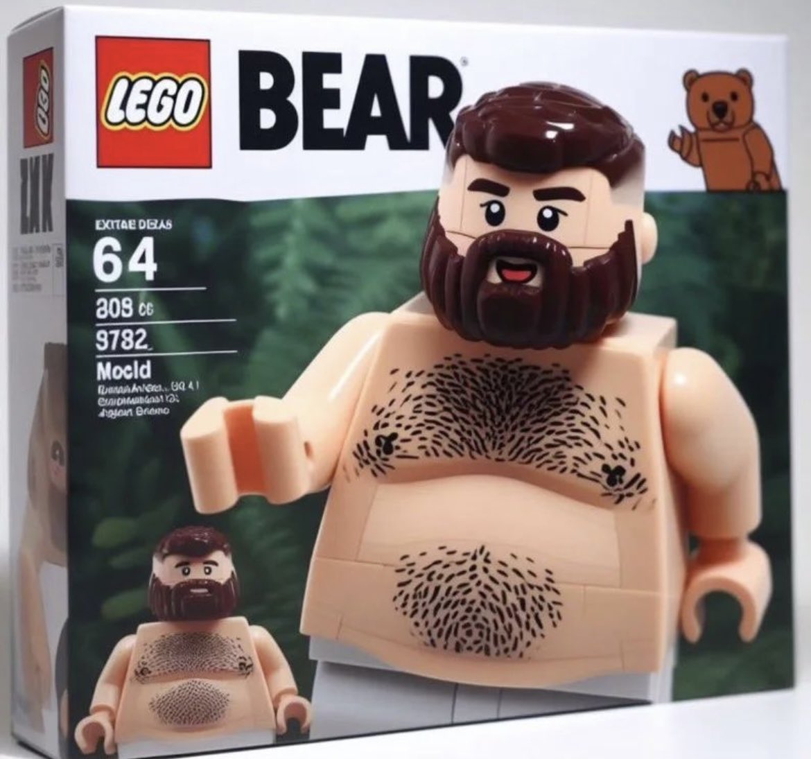 social_darren's tweet photo. Hey Lego, you stole my look! #LegoBear ποΈ https://t.co/en1OCAJV9l