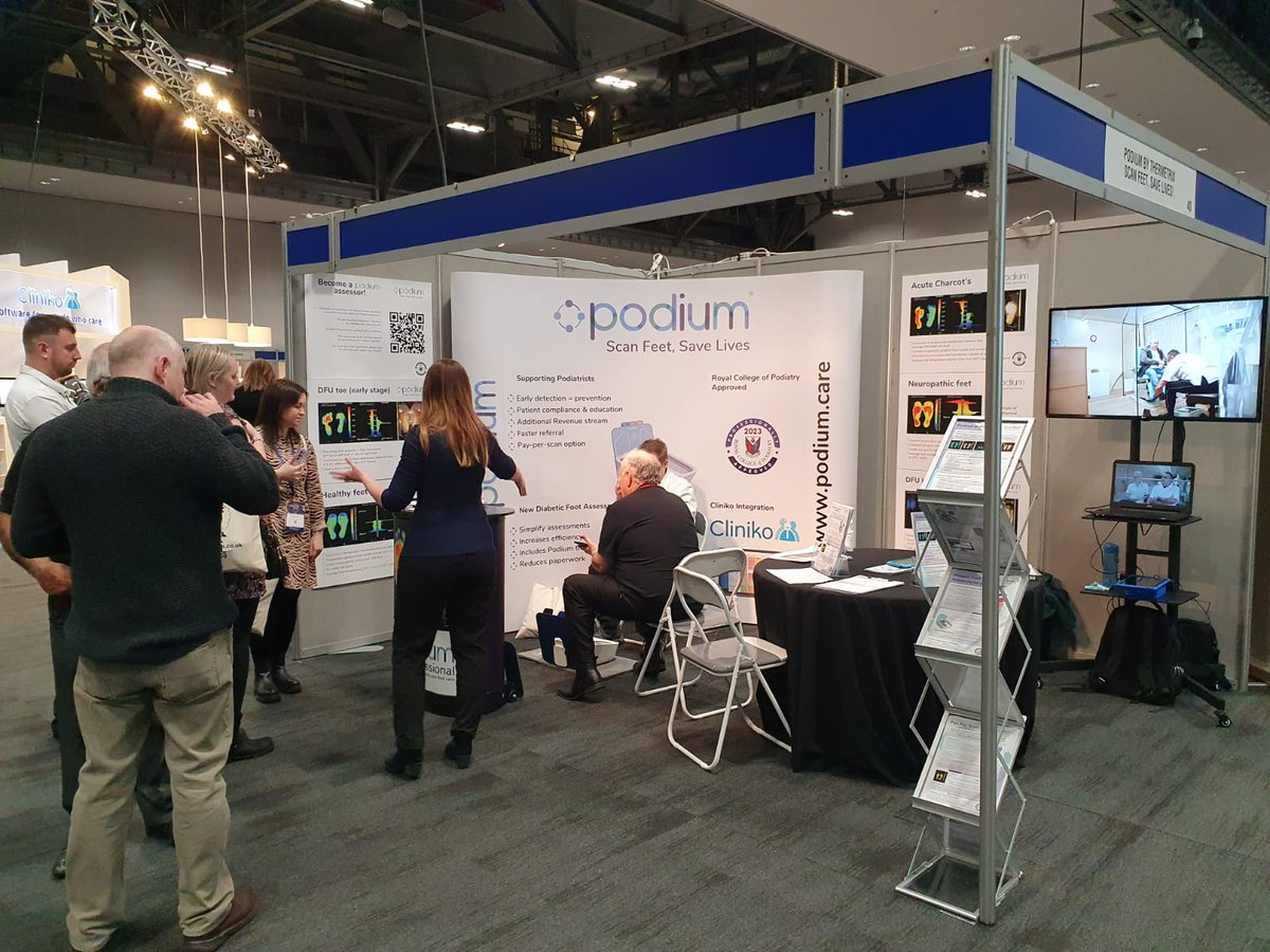 Come say hi to our team at Royal College of Podiatry Conference. We'll be demonstrating our RCPOD approved device at Stand 40 today and tomorrow. #podium #RCPOD23
#podiatrydevice #podiatryconference #medicaldevice #dfuprevention