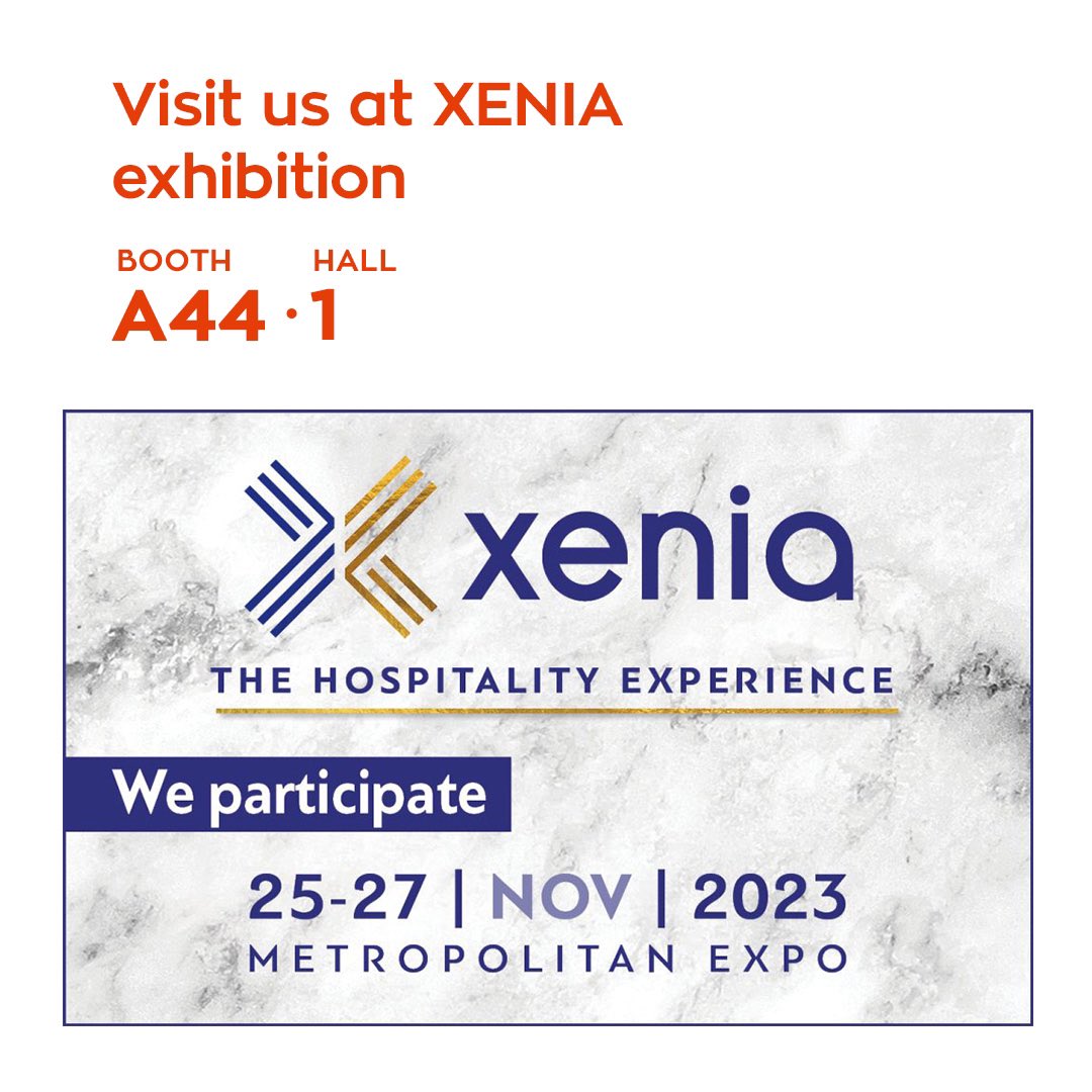 WebOlutiongr's tweet image. We are pleased to announce our participation in  #Xenia2023 .

From November 25th to 27th 2023, the heart of the tourism industry will beat once again at the Xenia trade show at Metropolitan Expo.

#webolution #digitalagency #webdesignagency #xenia #hoteltech #hoteligent