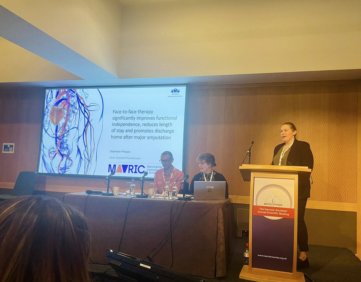 More AHP presentations from <a href="/cmftvaschealth/">Vascular therapy MRI</a> therapists <a href="/SamanthaKendr8/">Samantha Kendra</a> and <a href="/StephPirrazzo/">Stephanie Pirrazzo</a> sharing interesting data on their PATS and inpatient rehabilitation services 📉 <a href="/MFT_CSSAHPs/">AHP's at MFT</a>