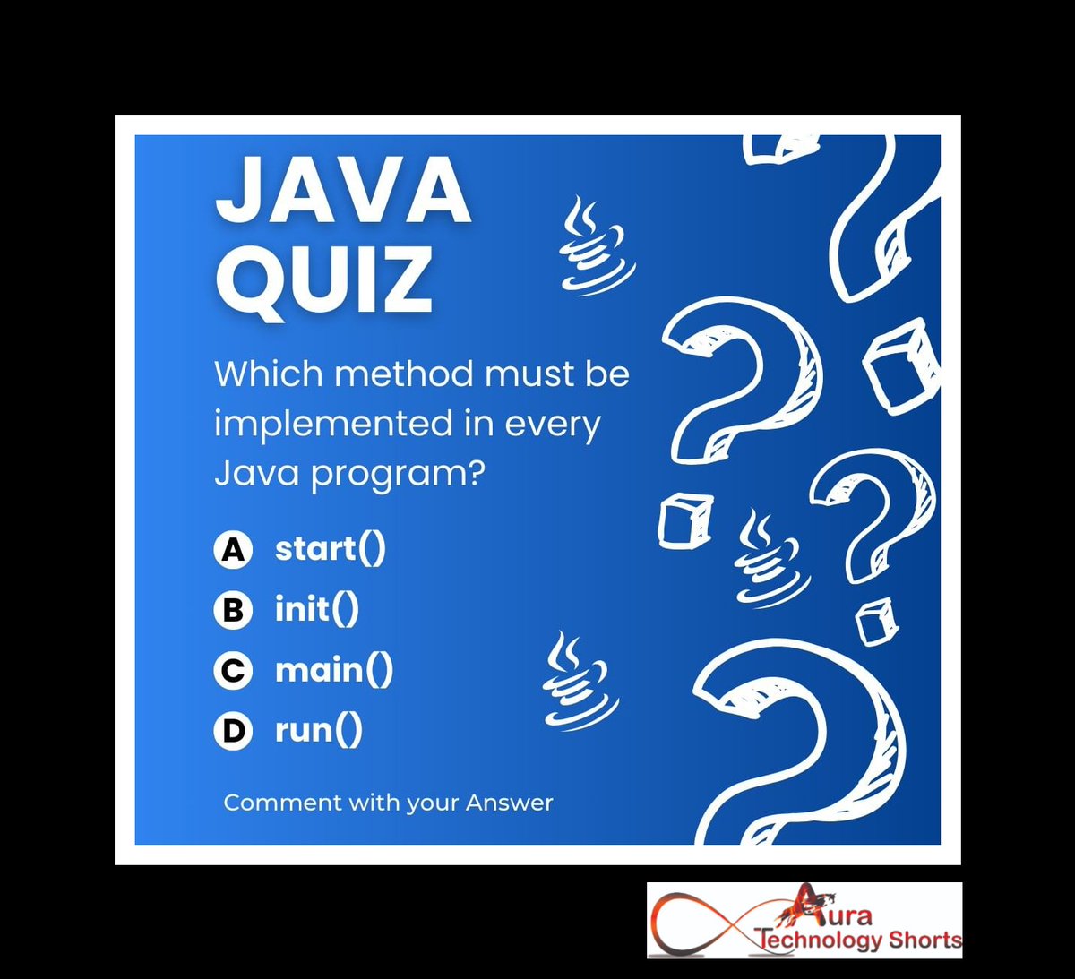 Java quiz
............ 
#JavaQuiz, #JavaProgramming, #JavaCoding, #JavaScript, #JavaCoder, #JavaScriptProgramming, #JavaDevelopers, #JavaLearning, #JavaTutorials, #JavaChallenge