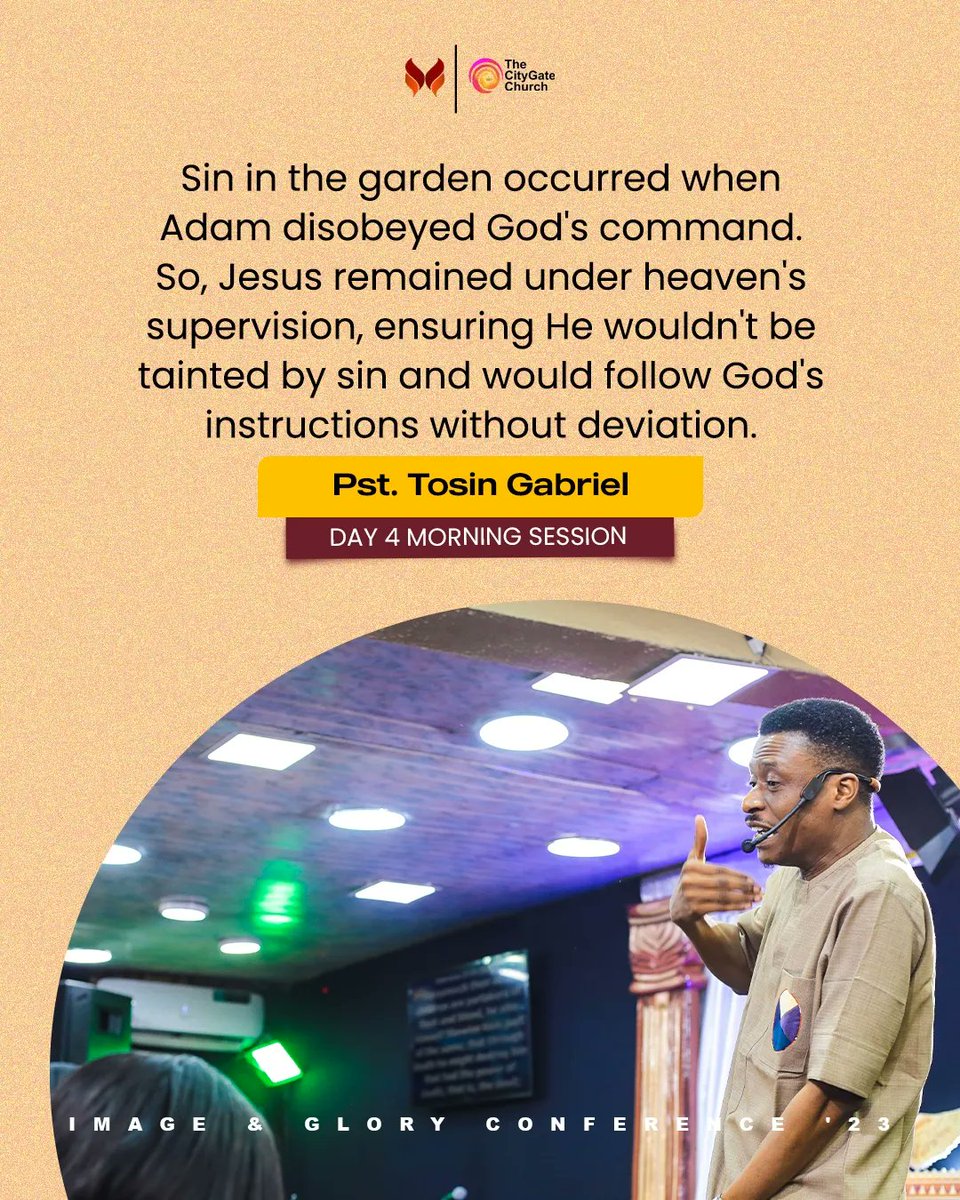 dcitygatechurch's tweet photo. MINISTRATION EXCERPTS

Jesus has solved the sin problem. The glorified Christ is a proof that the problem of sin and death has been solved 

- Pst Tosin Gabriel 

#Day4MS
#IMGC23
#TheMessageandThePromise https://t.co/1lNd9SjXHI