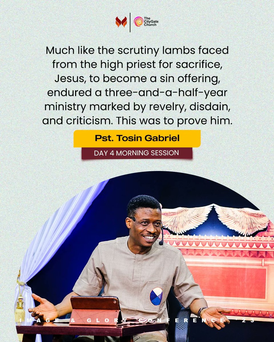 dcitygatechurch's tweet photo. MINISTRATION EXCERPTS

Jesus has solved the sin problem. The glorified Christ is a proof that the problem of sin and death has been solved 

- Pst Tosin Gabriel 

#Day4MS
#IMGC23
#TheMessageandThePromise https://t.co/1lNd9SjXHI