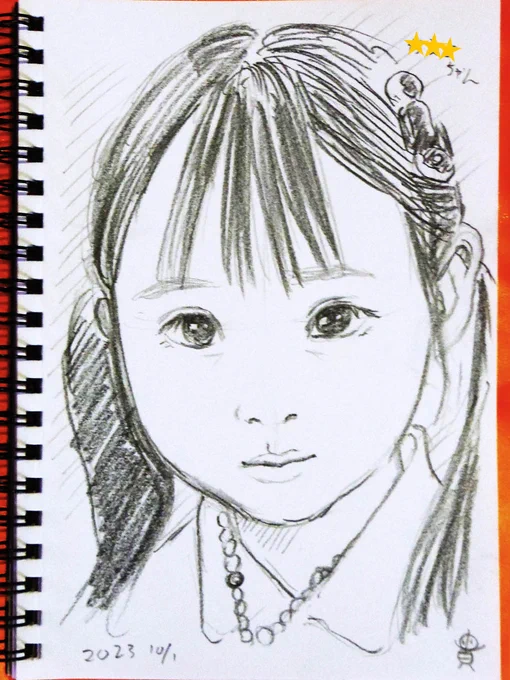 「サギヌマワンダーランド」でお描きした似顔絵を許可いただき掲載してます!✍️😊
こちらは女の子さん!
モデルさんのような魅力的な表情と視線を見せてくれました✨
透き通るような瞳が印象的でした。
#似顔絵 #鉛筆画 #宮前区 