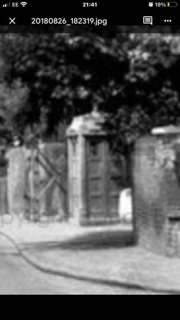 This is the original blue print for the Tardis the Police box in Stanwell ….😁