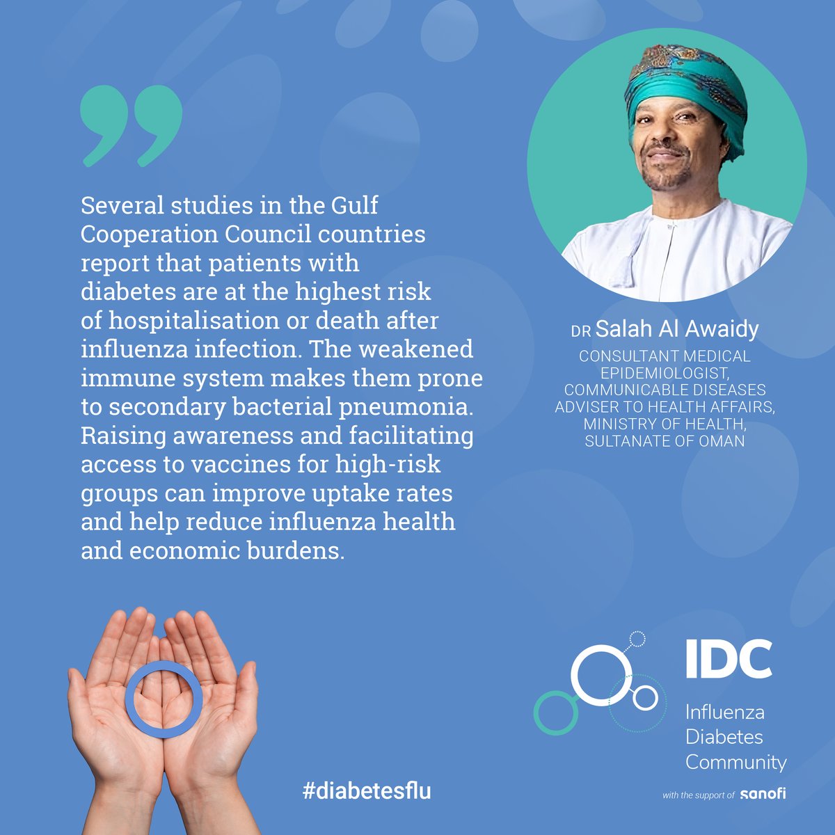 ESWInfluenza's tweet photo. 🔴#WorldDiabetesDay
🗣️The perspective of Ministry of Health #MOH
❓Why #influenza and #diabetes are important to consider jointly?
👁️Follow #InfluenzaDiabetesCommunity https://t.co/v2uJqxDJ4k
#ESWI #KnowYourRisk #DiabetesAwareness #TogetherAgainstFlu #pharmacists https://t.co/VtEi9GvOzW