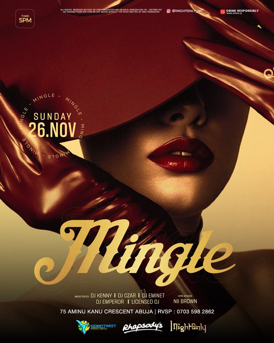 _IamDjKenny's tweet image. “You won’t be a wiser person if you always 
keep away from bad people or poor ones.

#Mingle #SundayShenanigans
#Rhapsody’sAbuja #OneNiteOnly.
