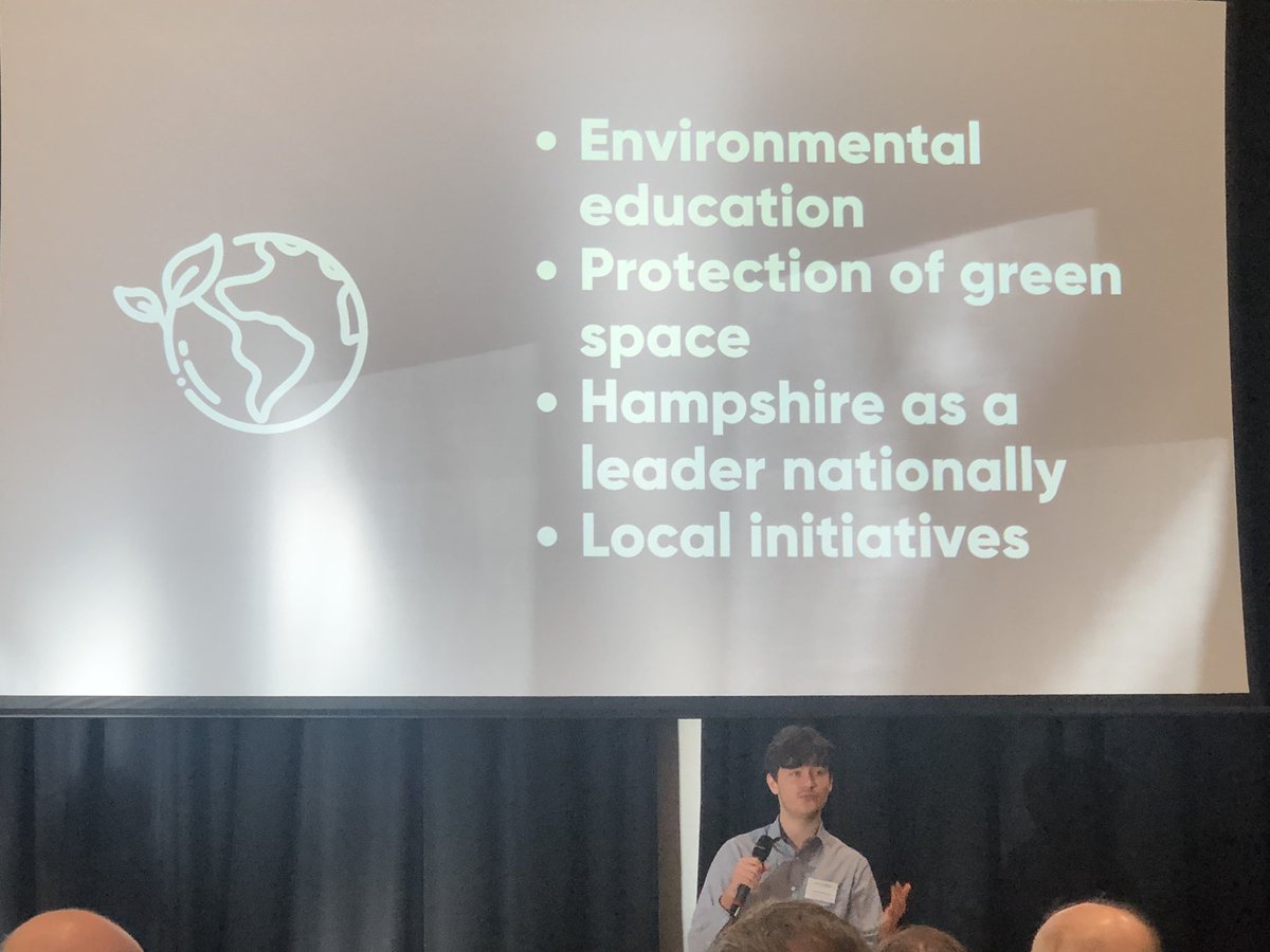 hilarymakin's tweet photo. Inspiring talk by @DMeiksans_MYP @hantsconnect #Hampshire2050 summit about what Hants young people want for the future. #environment tops the list https://t.co/GARQv8PGTE